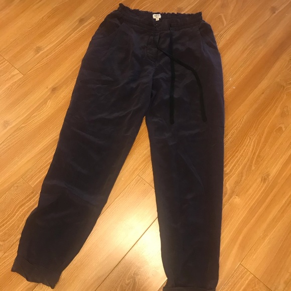 Wilfred 100% silk marais pant in deep purple sz 0 - Picture 2 of 9